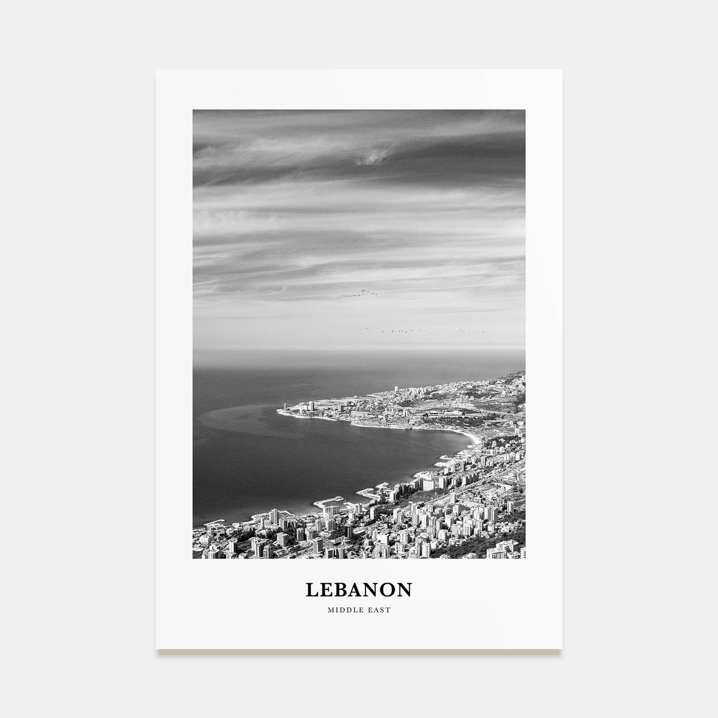 Lebanon Portrait B&W No 3 Poster