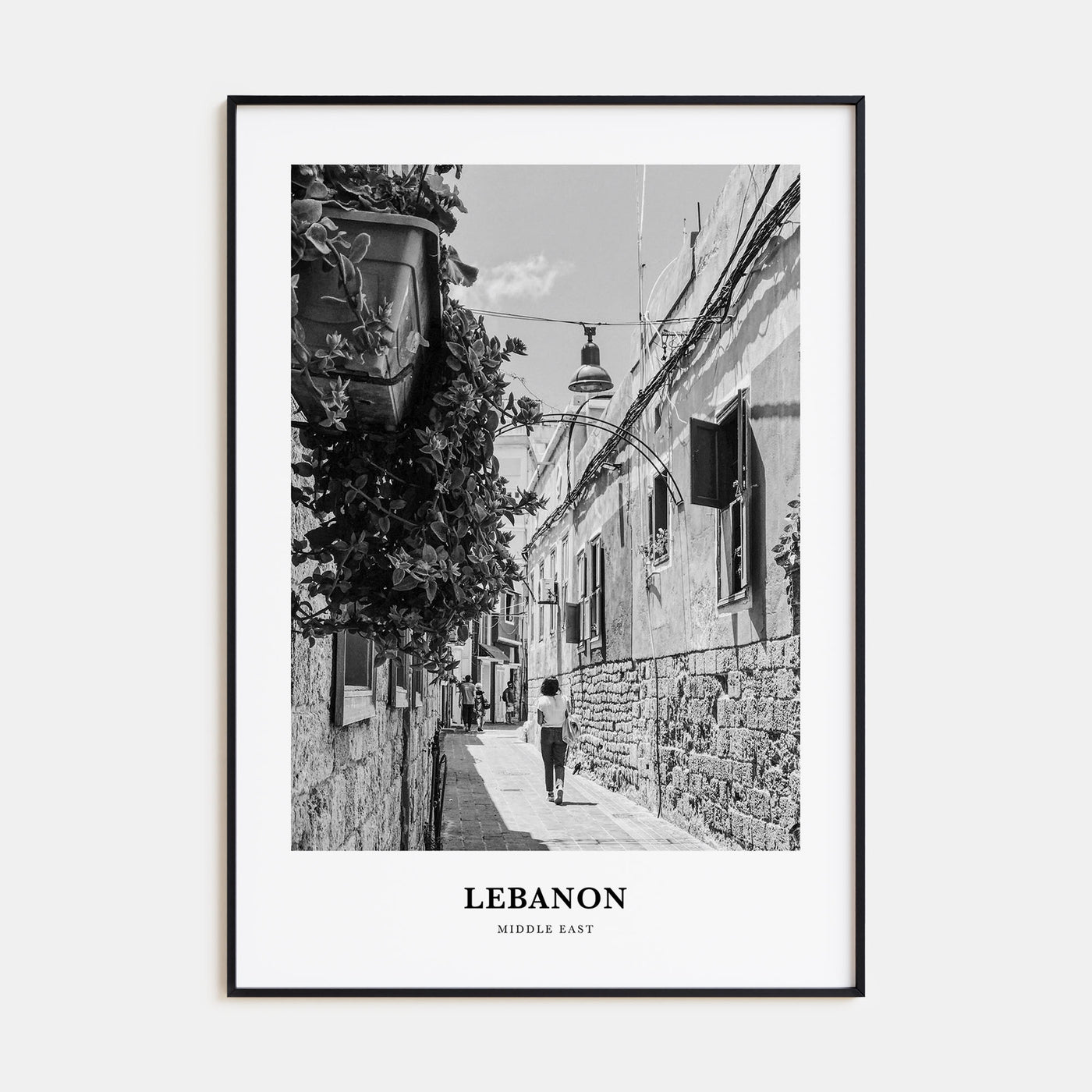 Lebanon Portrait B&W No 4 Poster