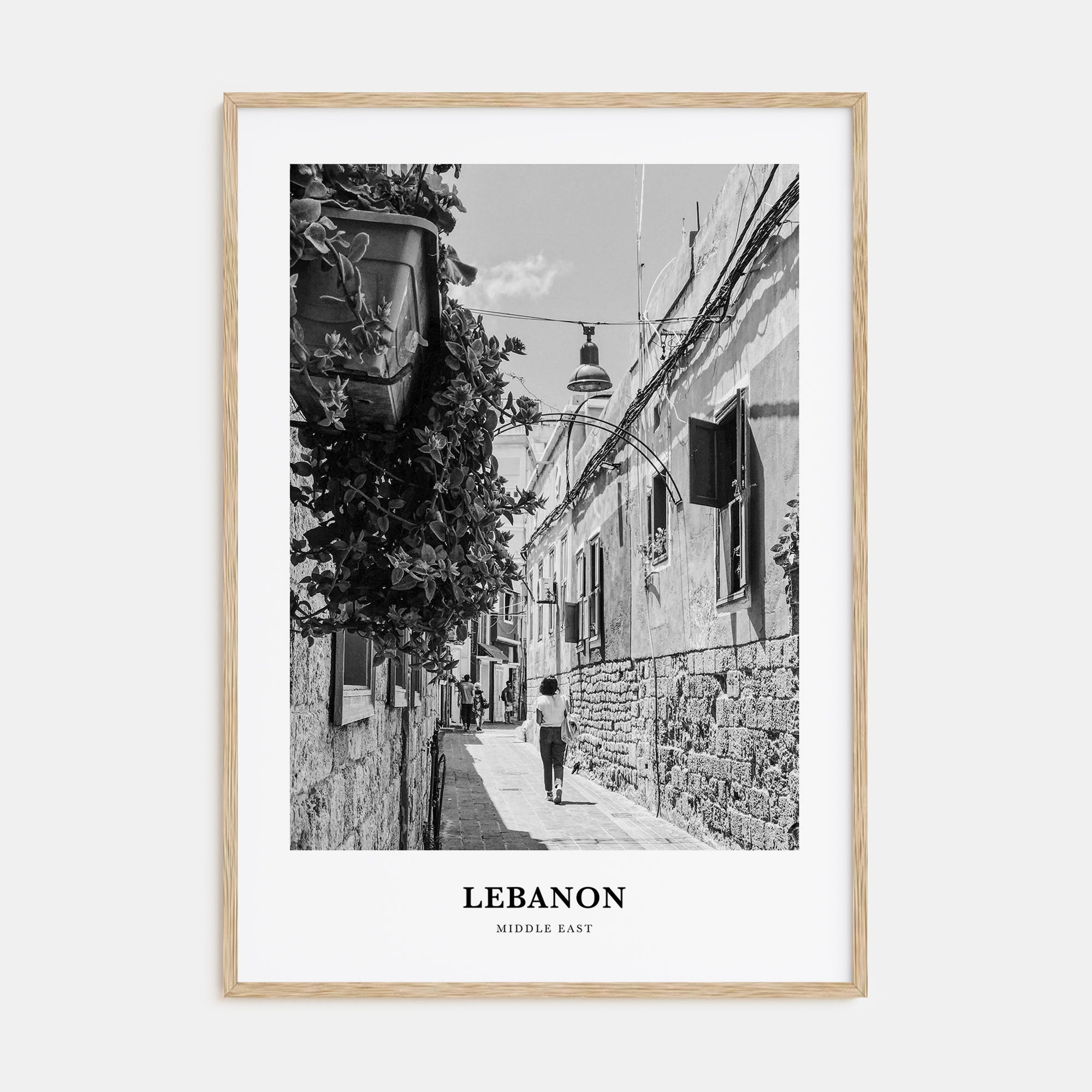 Lebanon Portrait B&W No 4 Poster