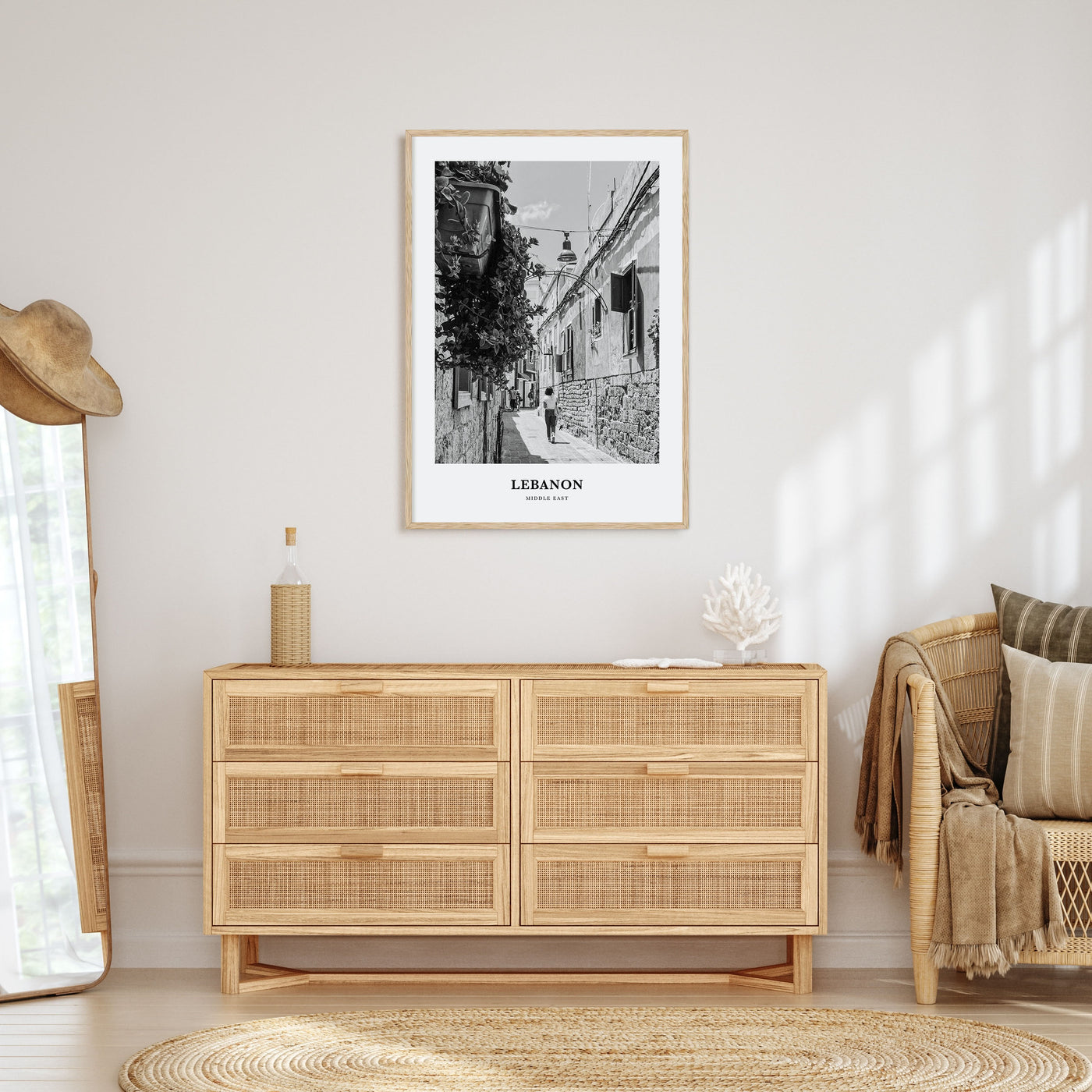 Lebanon Portrait B&W No 4 Poster