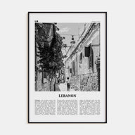 Lebanon Travel B&W No 2 Poster