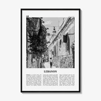 Lebanon Print Black and White No 2, Lebanon Wall Art, Lebanon Poster, Lebanon Photo, Lubnān, al-Lubnānīyah, Lebanese, Beirut, Middle East