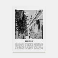 Lebanon Travel B&W No 2 Poster