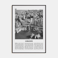 Lebanon Travel B&W No 3 Poster