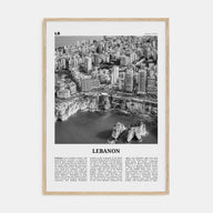 Lebanon Travel B&W No 3 Poster