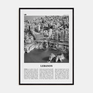 Lebanon Travel B&W No 3 Poster