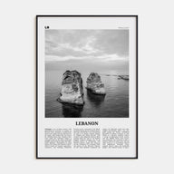 Lebanon Travel B&W No 4 Poster