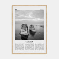Lebanon Travel B&W No 4 Poster