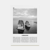 Lebanon Travel B&W No 4 Poster