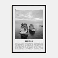 Lebanon Travel B&W No 4 Poster