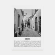 Lecce Travel B&W Poster