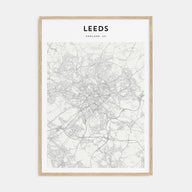 Leeds Map Portrait Poster