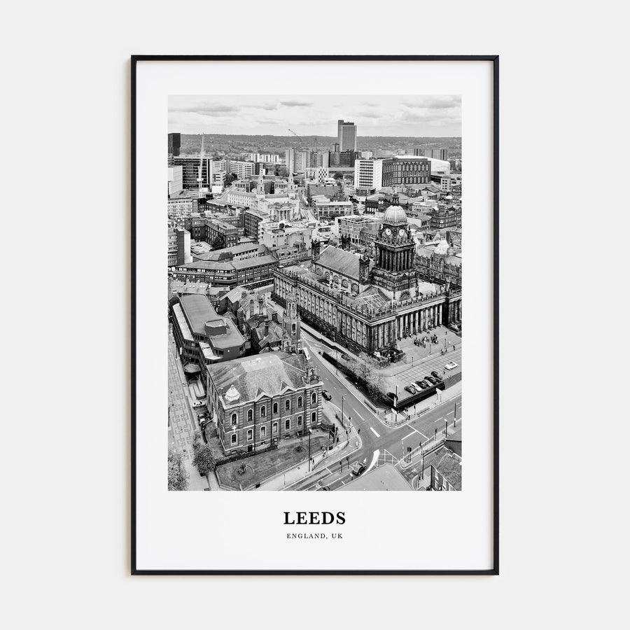 Leeds Portrait B&W Poster