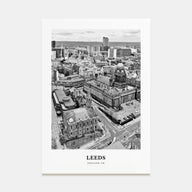 Leeds Portrait B&W Poster