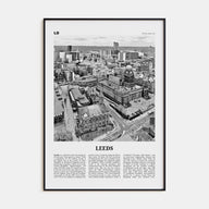 Leeds Travel B&W Poster