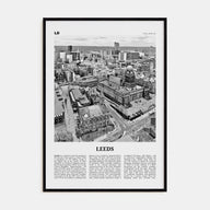 Leeds Travel B&W Poster