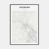 Leesburg Map Portrait Poster