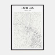 Leesburg Map Portrait Poster
