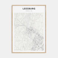 Leesburg Map Portrait Poster