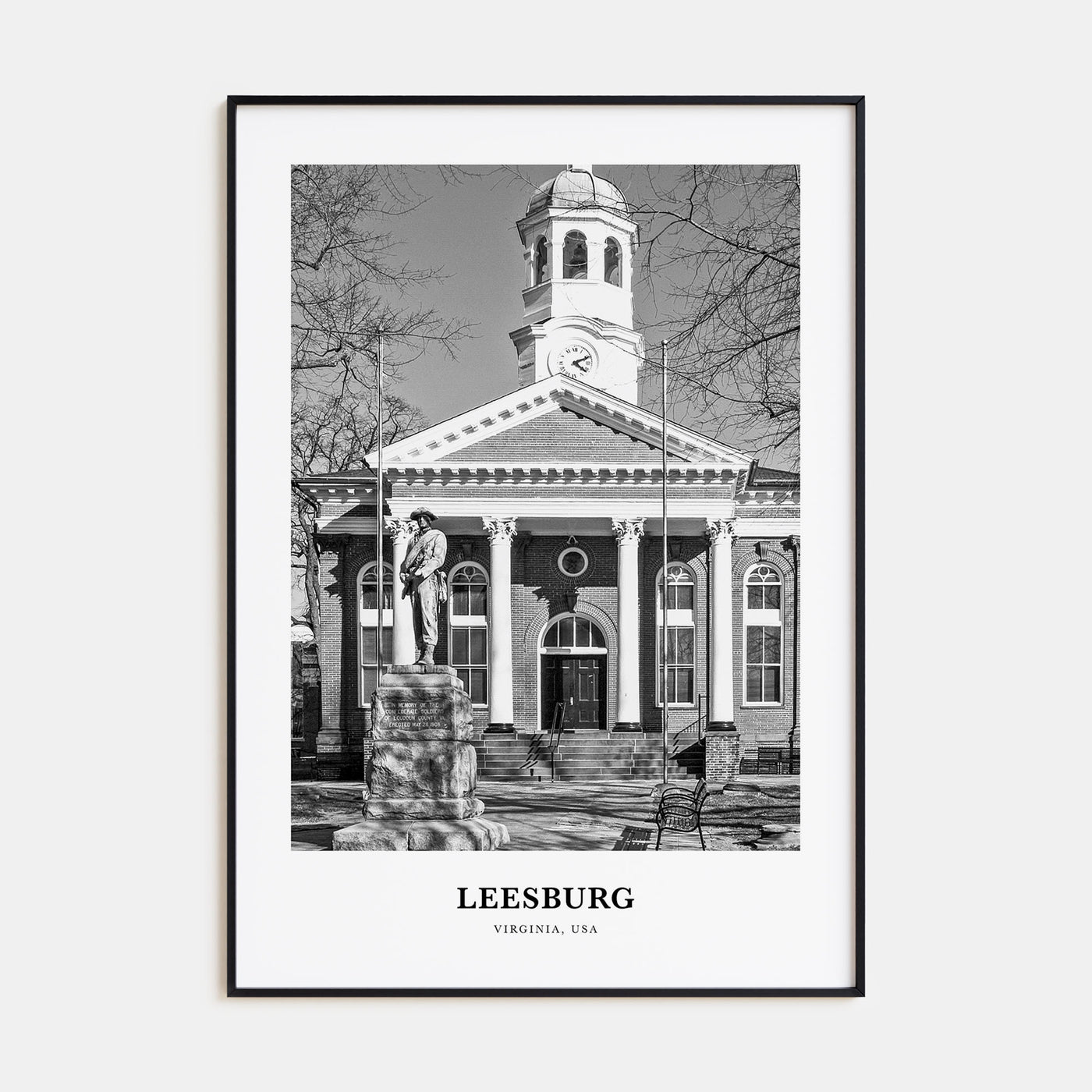 Leesburg Portrait B&W Poster