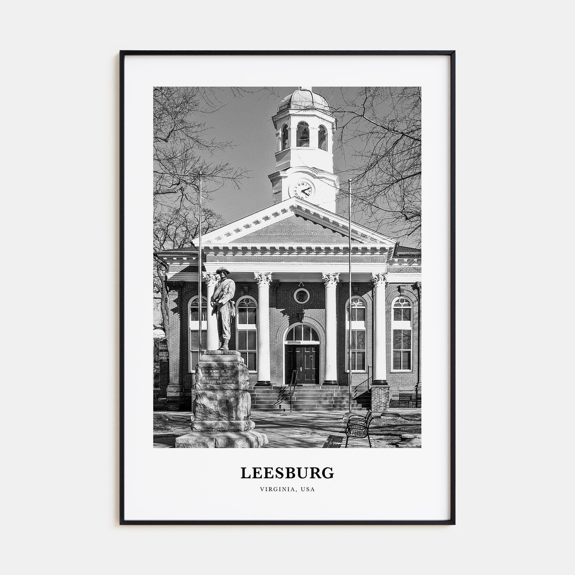 Leesburg Portrait B&W Poster