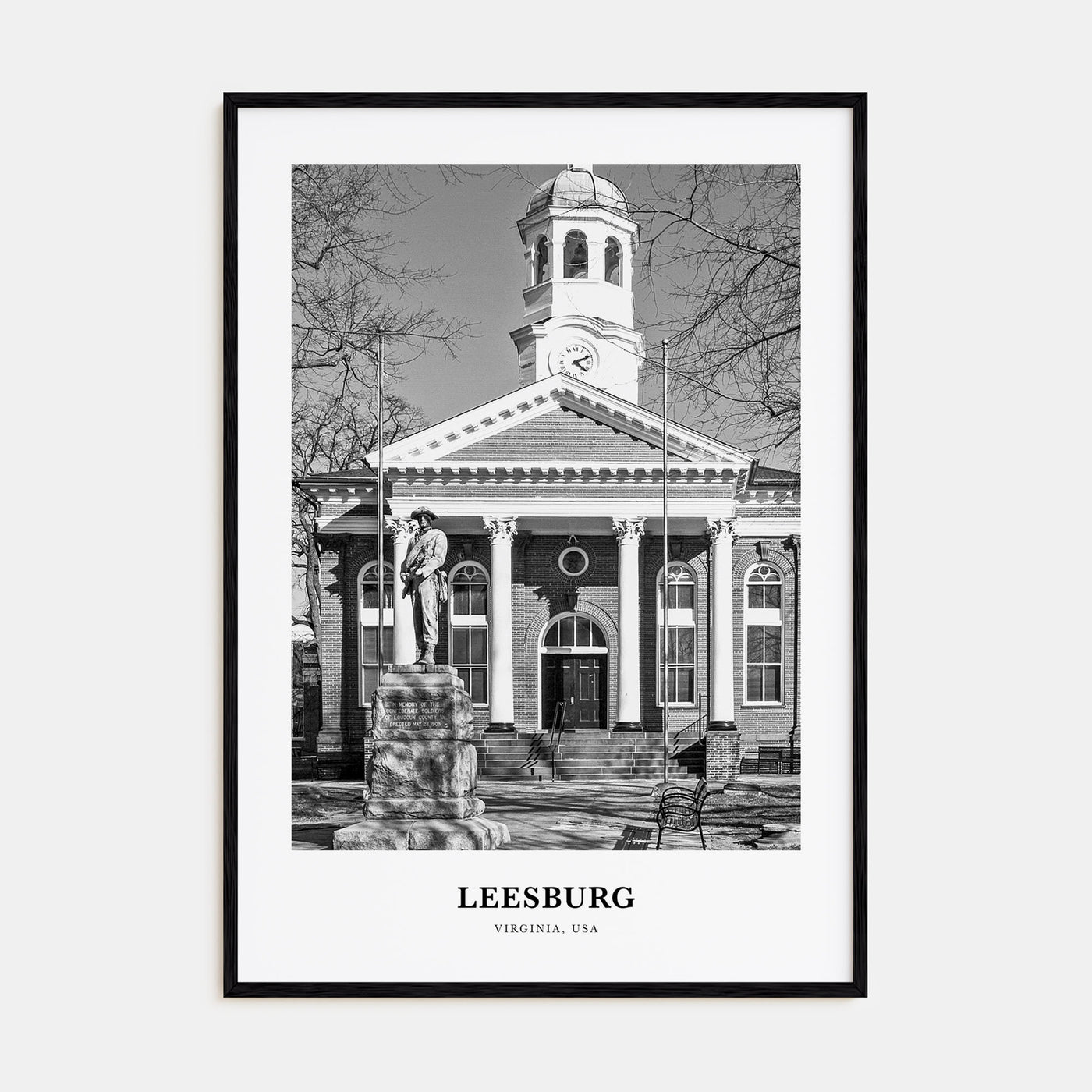 Leesburg Portrait B&W Poster