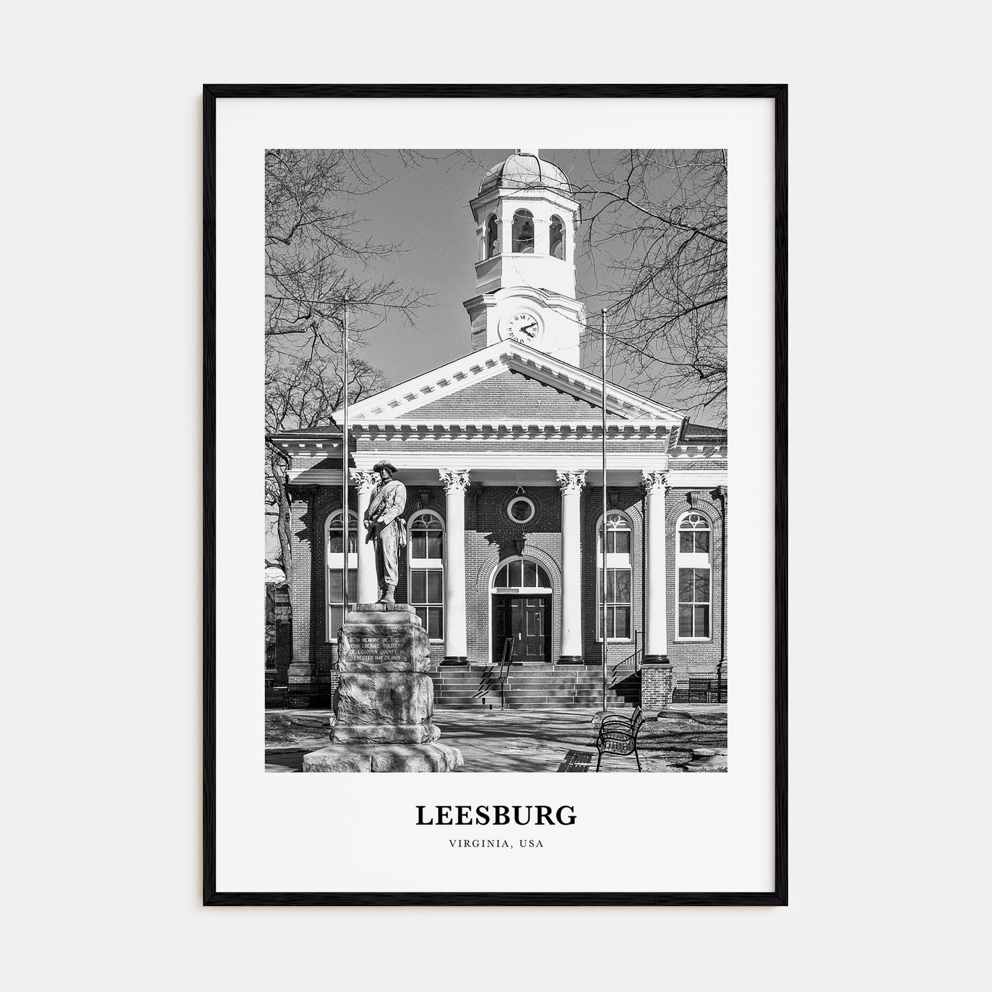Leesburg Portrait B&W Poster