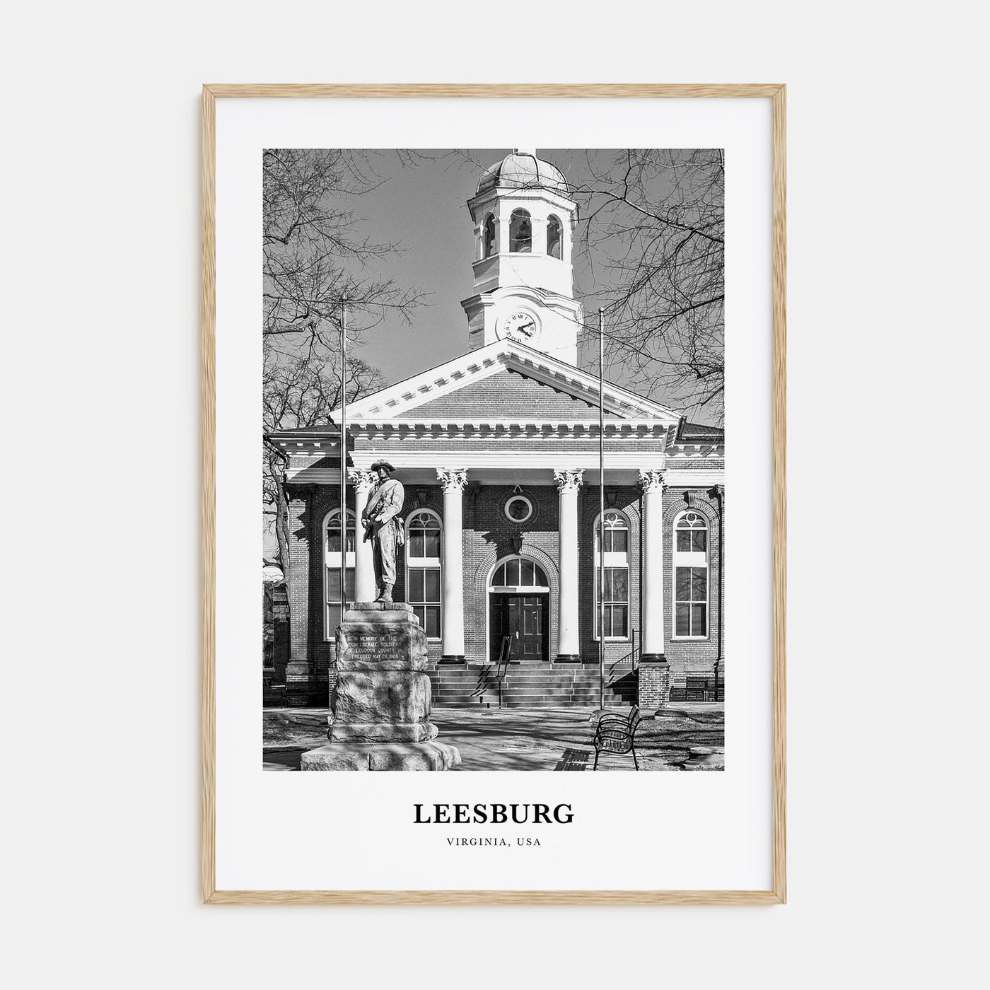 Leesburg Portrait B&W Poster