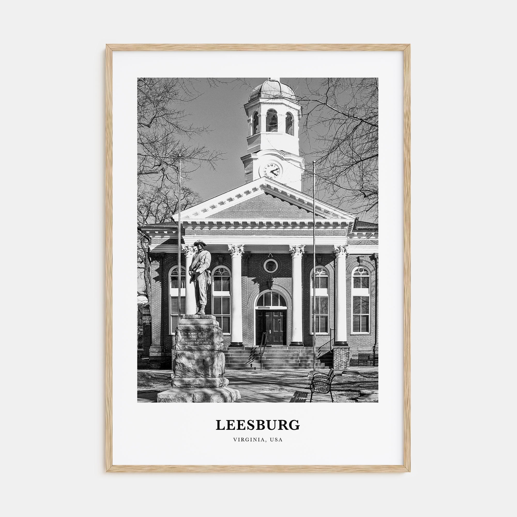 Leesburg Portrait B&W Poster