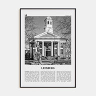 Leesburg Travel B&W Poster