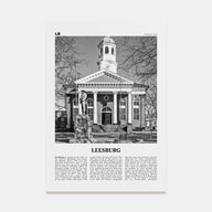 Leesburg Travel B&W Poster