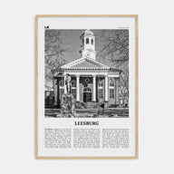 Leesburg Travel B&W Poster
