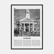 Leesburg Travel B&W Poster
