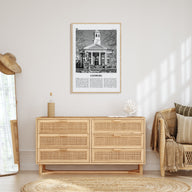 Leesburg Travel B&W Poster