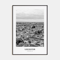 Leicester Portrait B&W Poster