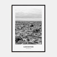 Leicester Portrait B&W Poster