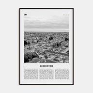 Leicester Travel B&W Poster