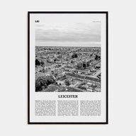 Leicester Travel B&W Poster