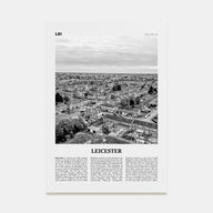 Leicester Travel B&W Poster