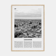 Leicester Travel B&W Poster