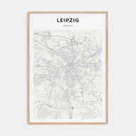 Leipzig Map Portrait Poster