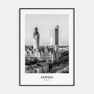 Leipzig Portrait B&W Poster