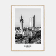 Leipzig Portrait B&W Poster