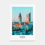 Leipzig Portrait Color Poster