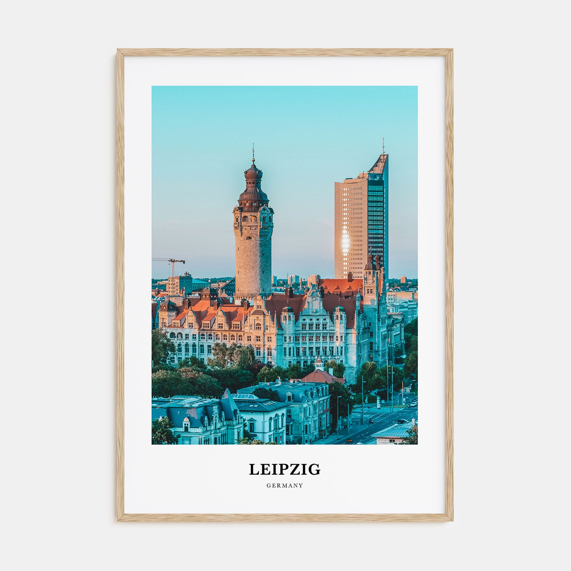 Leipzig Portrait Color Poster