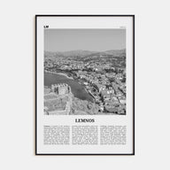 Lemnos Travel B&W Poster