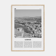 Lemnos Travel B&W Poster