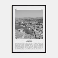 Lemnos Travel B&W Poster