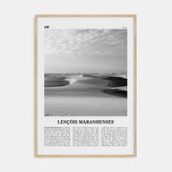 Lençóis Maranhenses Travel B&W Poster