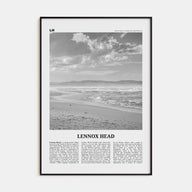 Lennox Head Travel B&W Poster